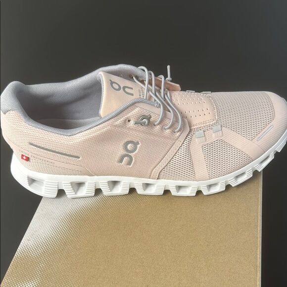 On Cloud Running Women's Pink Running Shoes - Picture 9 of 12